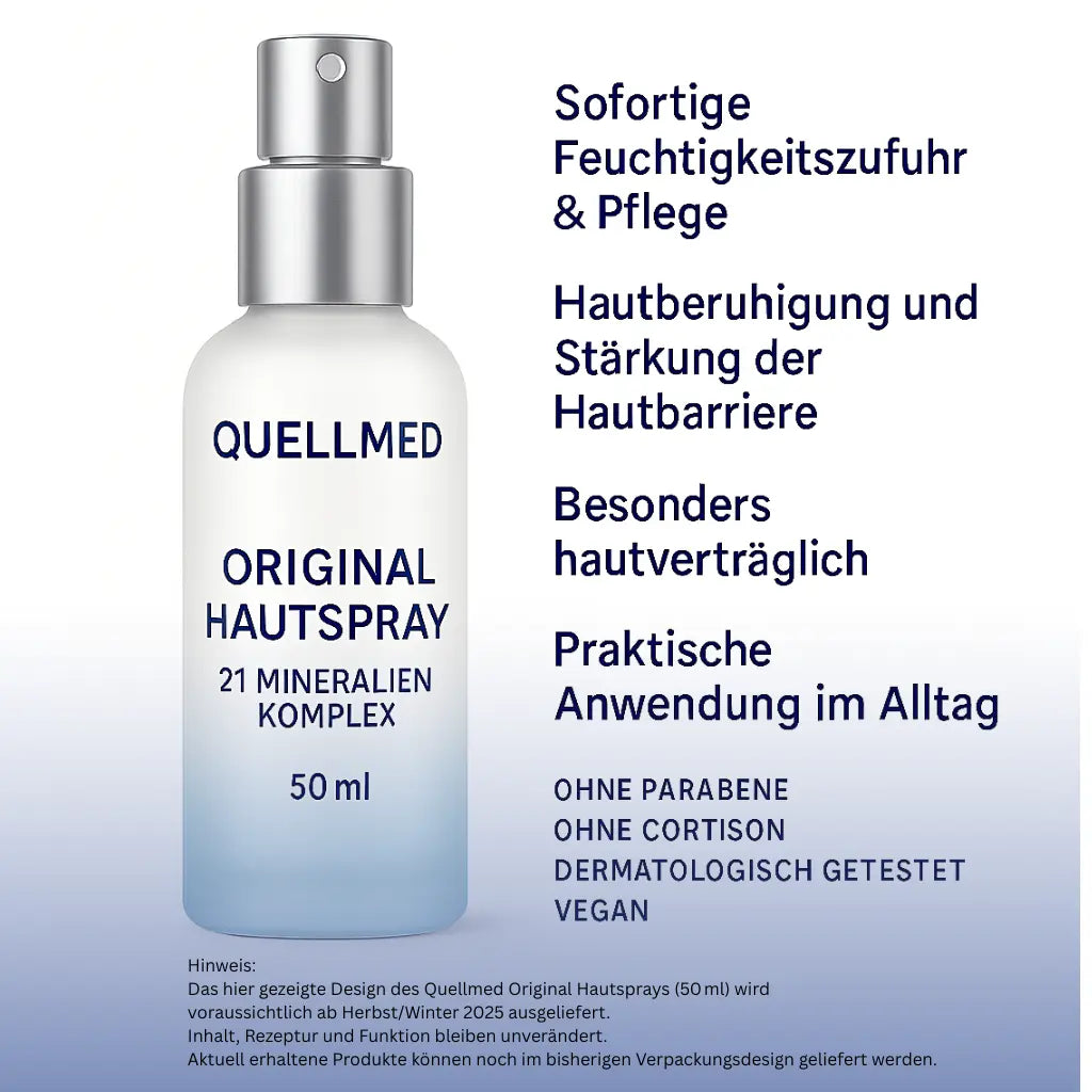 Quellmed - Das Original Hautspray (50ml) für intensive Feuchtigkeit und Schutz der Haut Quellmed Shop
