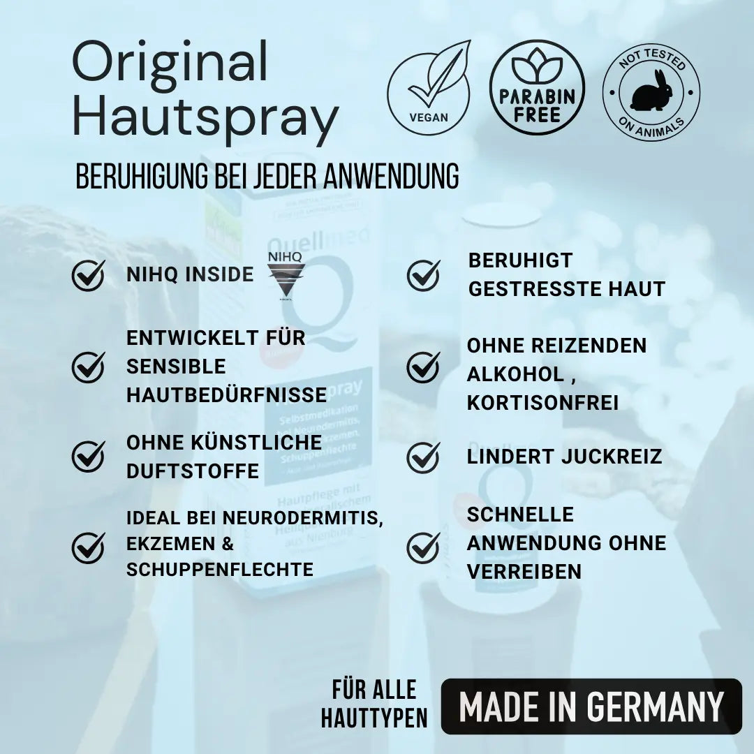 Quellmed - Das Original Hautspray (50ml) für intensive Feuchtigkeit und Schutz der Haut Quellmed Shop