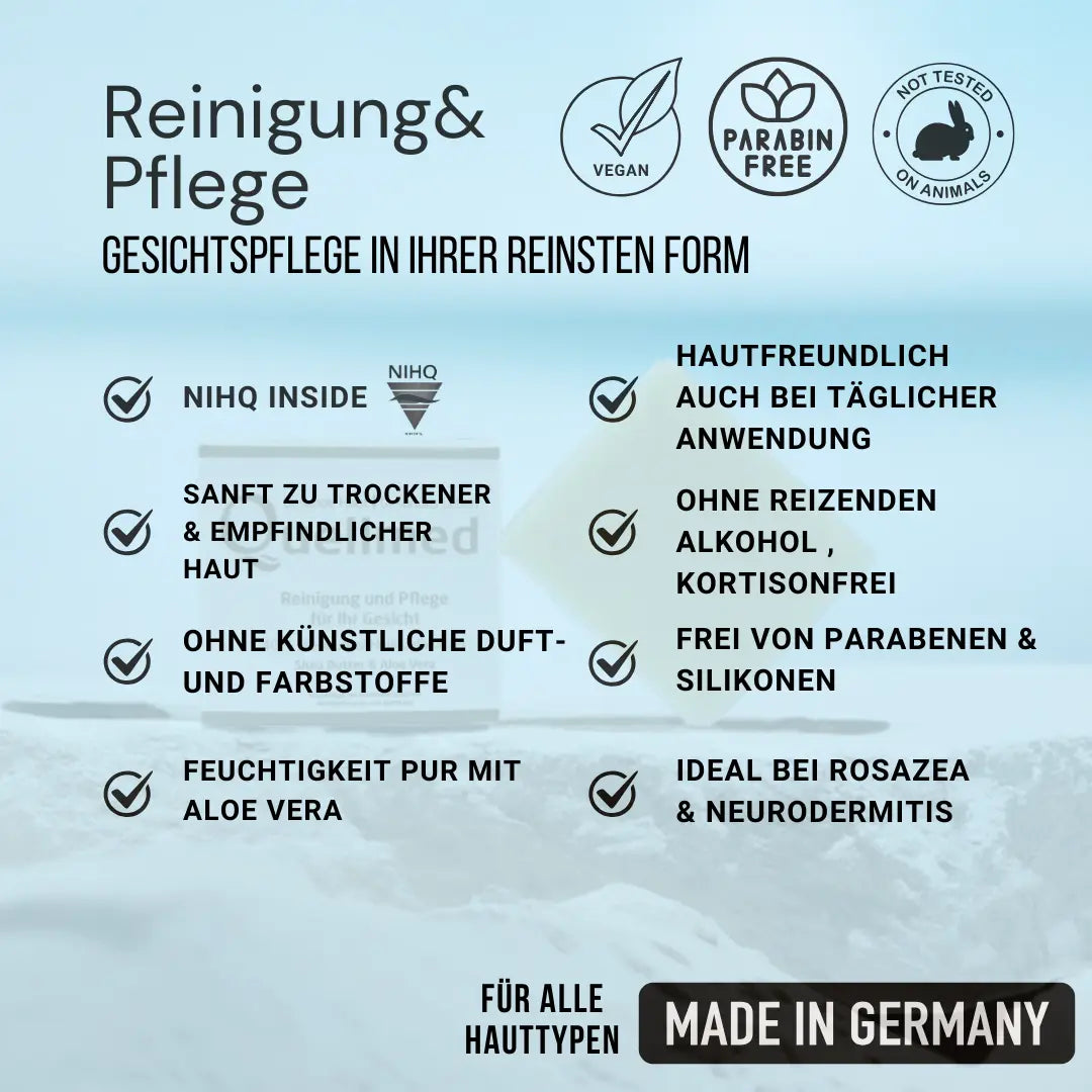Quellmed Reinigung & Pflege für dein Gesicht - Strahlend seidige Haut mit Heilquellwasser und Aloe Vera Quellmed Shop
